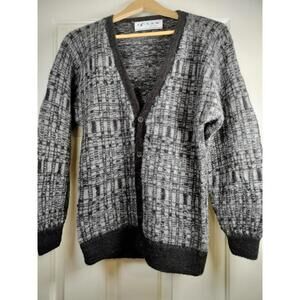 VTG Tejidos L.A.M. Bolivia 100% Alpaca Wool Cardigan Sweater‎ - Medium Slim Fit